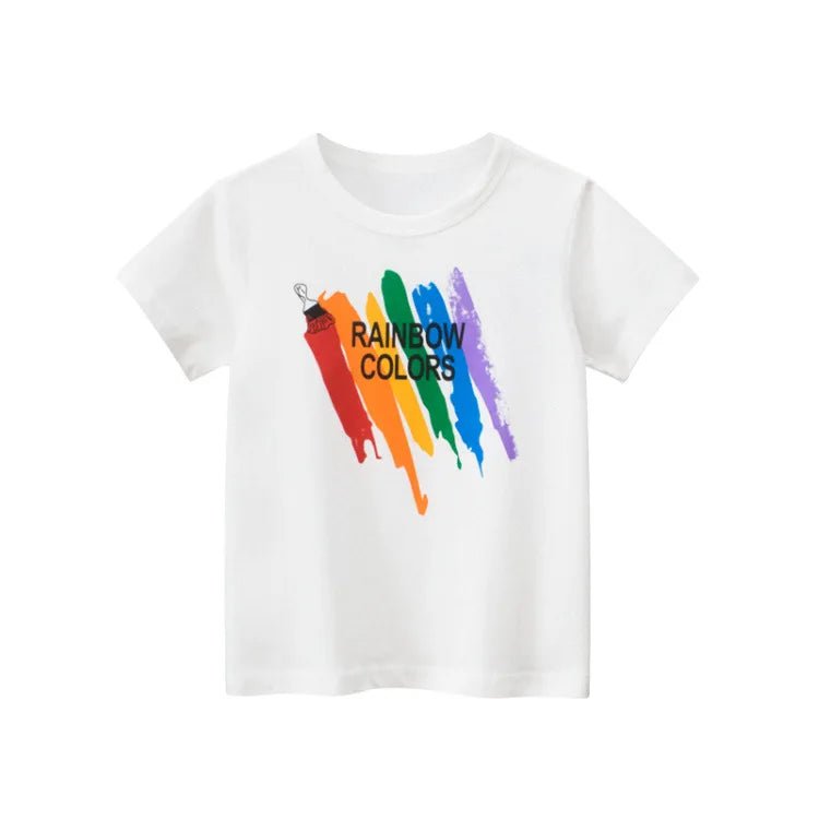 2-8T Toddler Kid Baby Boys Clothes Summer Cotton Top Infant Short Sleeve T Shirt Fashion Cute Tee Boys Tshrit Outfits - Astra Wear astrawear.ca