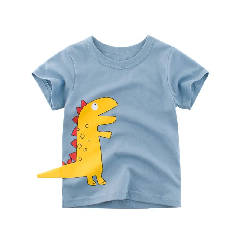 2-8T Toddler Kid Baby Boys Clothes Summer Cotton Top Infant Short Sleeve T Shirt Fashion Cute Tee Boys Tshrit Outfits - Astra Wear astrawear.ca