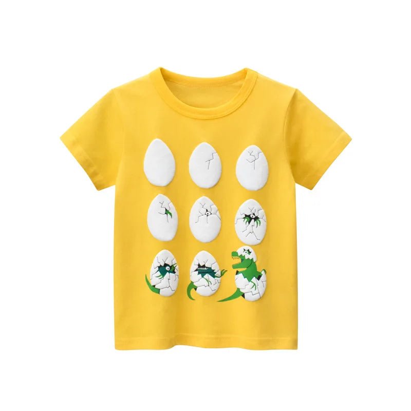 2-8T Toddler Kid Baby Boys Clothes Summer Cotton Top Infant Short Sleeve T Shirt Fashion Cute Tee Boys Tshrit Outfits - Astra Wear astrawear.ca