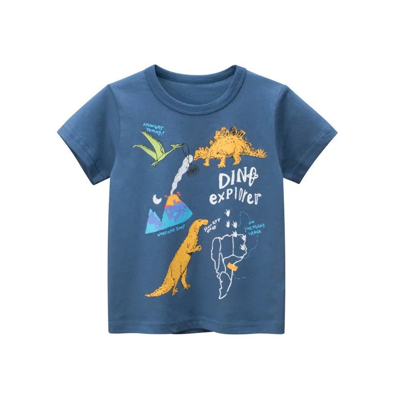 2-8T Toddler Kid Baby Boys Clothes Summer Cotton Top Infant Short Sleeve T Shirt Fashion Cute Tee Boys Tshrit Outfits - Astra Wear astrawear.ca