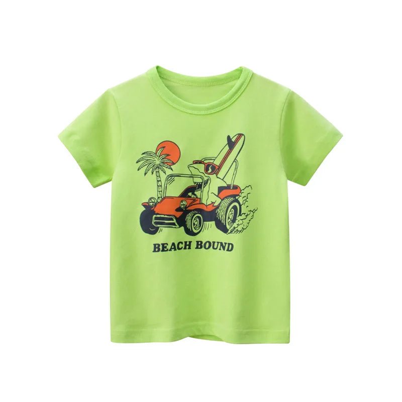 2-8T Toddler Kid Baby Boys Clothes Summer Cotton Top Infant Short Sleeve T Shirt Fashion Cute Tee Boys Tshrit Outfits - Astra Wear astrawear.ca