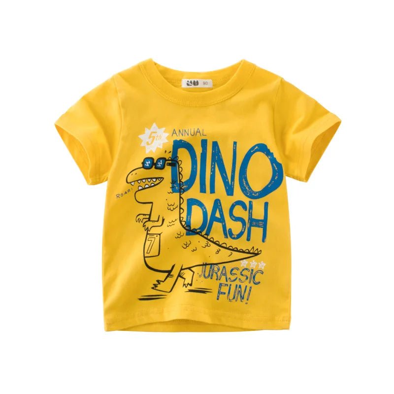 2-8T Toddler Kid Baby Boys Clothes Summer Cotton Top Infant Short Sleeve T Shirt Fashion Cute Tee Boys Tshrit Outfits - Astra Wear astrawear.ca