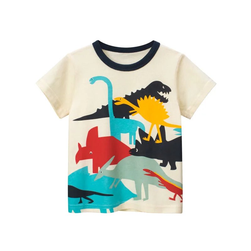 2-8T Toddler Kid Baby Boys Clothes Summer Cotton Top Infant Short Sleeve T Shirt Fashion Cute Tee Boys Tshrit Outfits - Astra Wear astrawear.ca