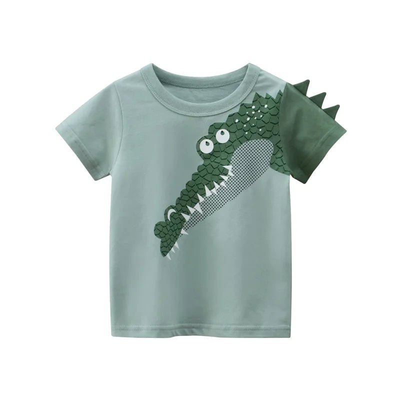 2-8T Toddler Kid Baby Boys Clothes Summer Cotton Top Infant Short Sleeve T Shirt Fashion Cute Tee Boys Tshrit Outfits - Astra Wear astrawear.ca