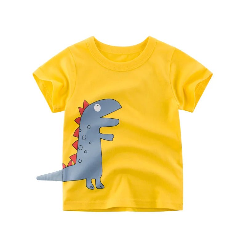 2-8T Toddler Kid Baby Boys Clothes Summer Cotton Top Infant Short Sleeve T Shirt Fashion Cute Tee Boys Tshrit Outfits - Astra Wear astrawear.ca