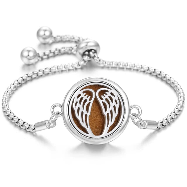 Bracelet Diffuseur Parfum Acier Inoxydable – Aromatherapie Huiles Essentielles