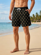 3D Print 2 in 1 Mens Swim Trunks Summer Quick Dry Beach Shorts with - Astra Wear astrawear.ca