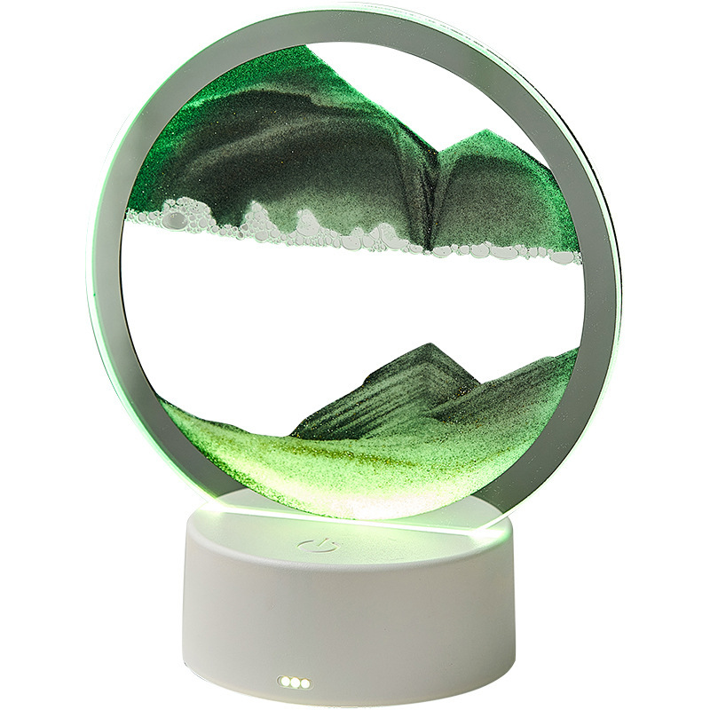Lampe Décorative Sable Mouvant – Veilleuse Tactile Ambiance Maison