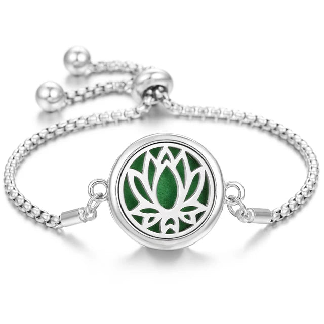Bracelet Diffuseur Parfum Acier Inoxydable – Aromatherapie Huiles Essentielles