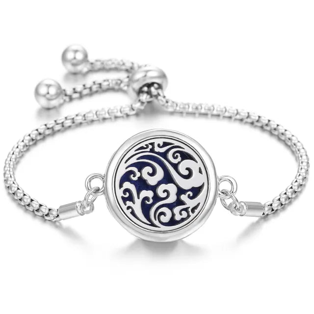Bracelet Diffuseur Parfum Acier Inoxydable – Aromatherapie Huiles Essentielles