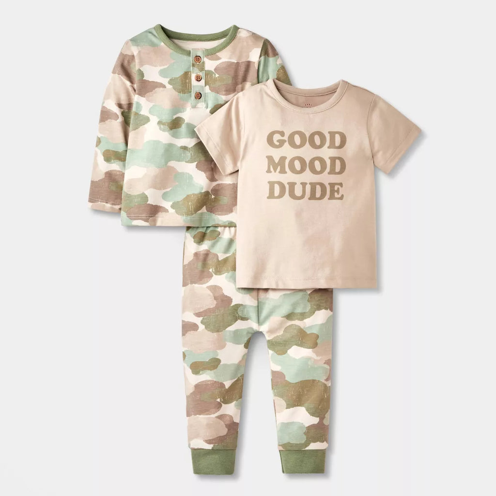 Baby Boys' 3Pc Top & Bottom Set - Cat & Jack