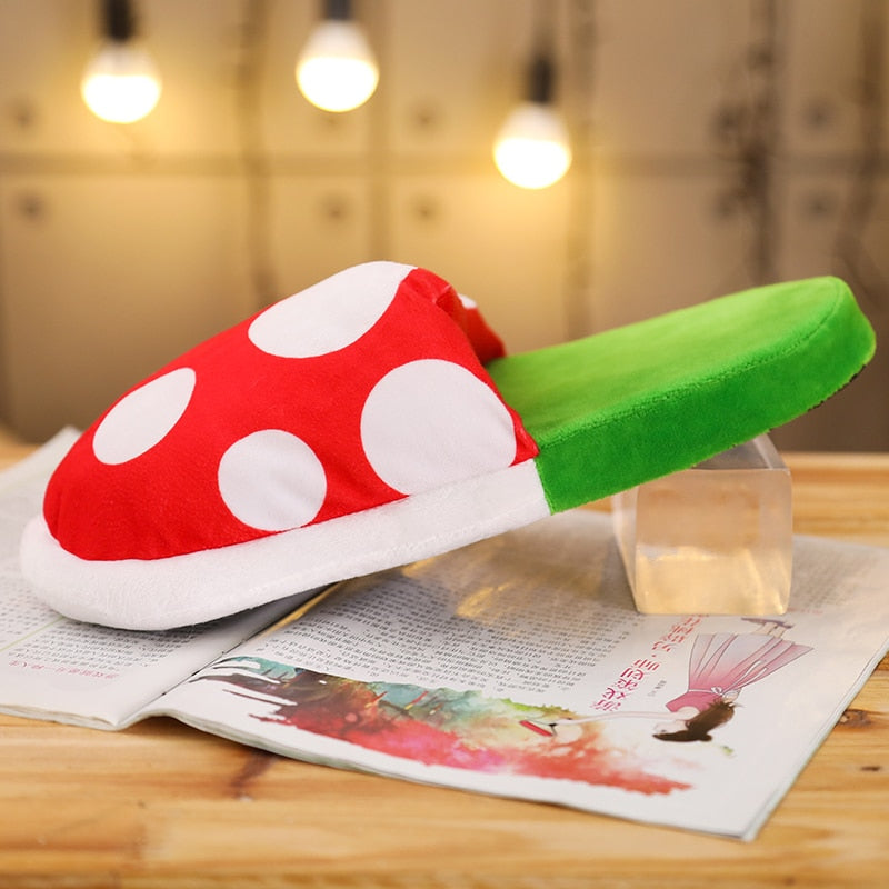Peluche Champignon Piranha Multifonction – Jouet + Pochette Rangement