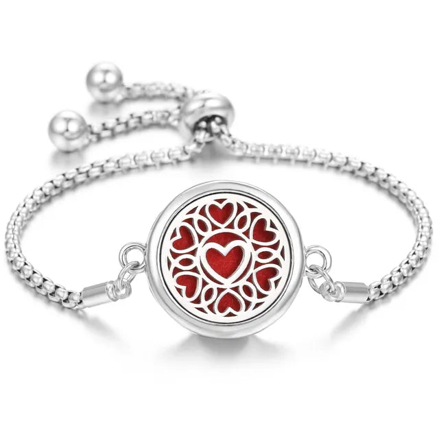 Bracelet Diffuseur Parfum Acier Inoxydable – Aromatherapie Huiles Essentielles