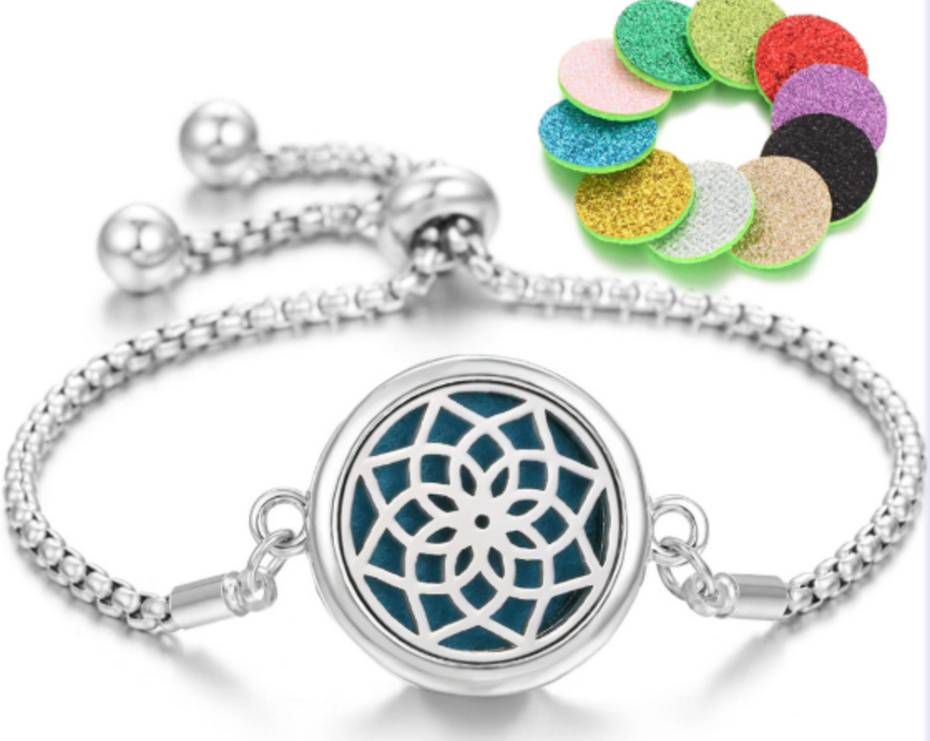 Bracelet Diffuseur Parfum Acier Inoxydable – Aromatherapie Huiles Essentielles