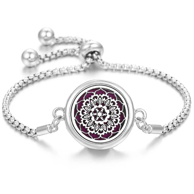 Bracelet Diffuseur Parfum Acier Inoxydable – Aromatherapie Huiles Essentielles