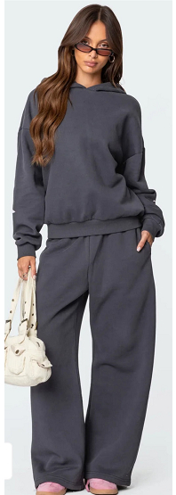 Ensemble Hoodie Polaire 2 Pièces – Sweat Capuche + Pantalon Casual Sport
