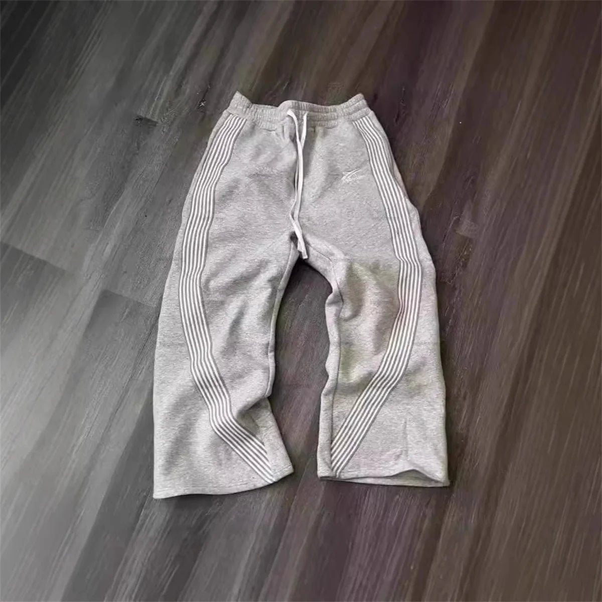 Casual Loose Straight Leg Pants Striped 2025 Summer Fashion Trend Brand Street Hip-hop Jogging Men's Women's Harajuku Sweatpants