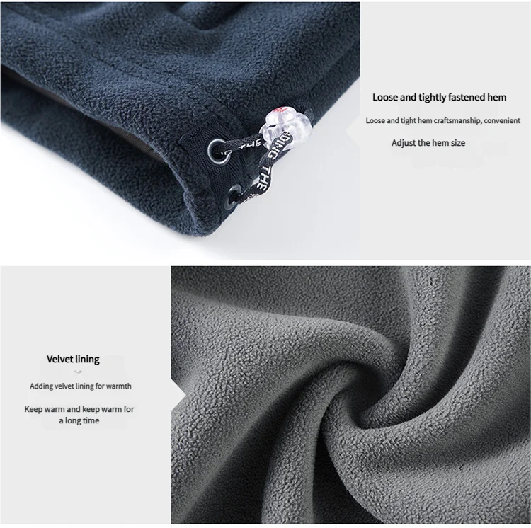 Thickened Fleece Double-sided Fleece Jacket for Men Casual Loose Autumn Winter Warm Clothing Norway Single Imported Sweatshirt