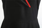 Robe rétro femme à pois – Col V et jupe évasée