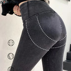 Jegging femme taille haute – Modèle extensible