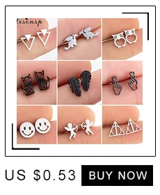 Parure Bijoux Femme Minimaliste – Collier + Boucles d’Oreilles Acier Inoxydable