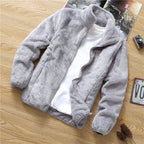Plus Velvet Thick Coat Men's Spring Winter Korean Version Loose 2026 New Men's Youth Casual Fleece Jacket Male Oversized Clothes