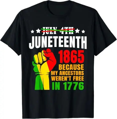 Free Shipping Juneteenth June 1865 Black History African American Freedom Free-ish T-Shirt