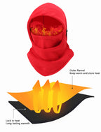 Outdoor Fleece Sports Hat Fishing Cycling Hunting Military Tactical Balaclava Men Women Warm Windproof Winter Camping Hiking Cap