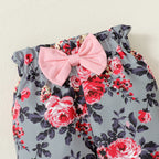 Catpapa Local Warehouse Autumn Fashion Girl Kids Clothing Sets Short
