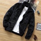 Plus Velvet Thick Coat Men's Spring Winter Korean Version Loose 2026 New Men's Youth Casual Fleece Jacket Male Oversized Clothes
