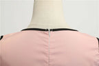 Robe rétro femme à pois – Col V et jupe évasée