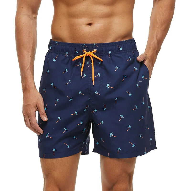 ESCATCH Fast Dry Men's Board Shorts Vertical Stripe New Arrival 2026 Summer Beach Surfing Breathable Mesh Liner Plus Size Shorts
