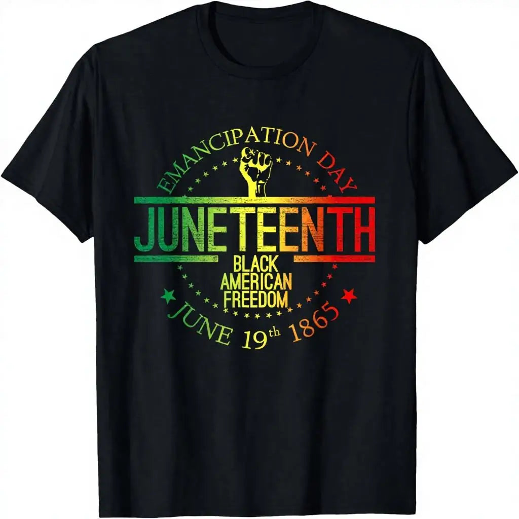 Free Shipping Juneteenth June 1865 Black History African American Freedom Free-ish T-Shirt