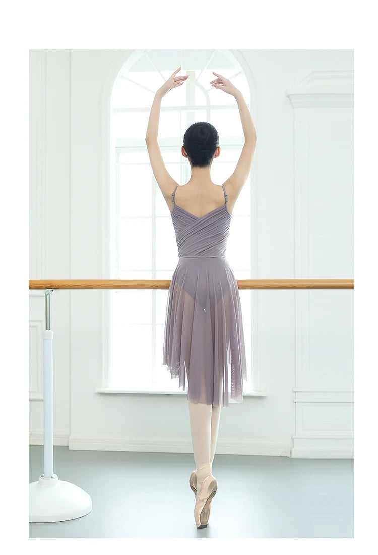 Ballet Skirt Adult Dress Classic Dance Costume Swimsuit for Dancing Camisole Mesh Leotard Leotards For Women