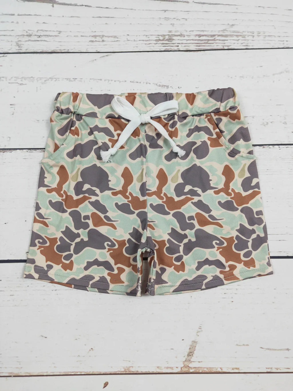 Children Boutique Clothes Baby Boy Camo Shorts with Pocket Kids Clothing Summer Shorts