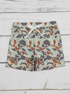 Children Boutique Clothes Baby Boy Camo Shorts with Pocket Kids