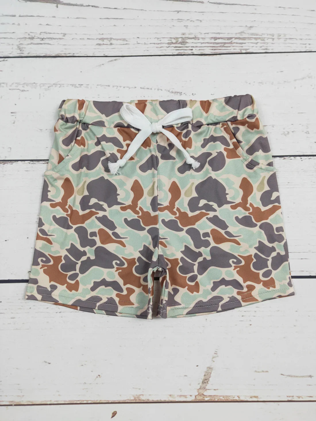 Children Boutique Clothes Baby Boy Camo Shorts with Pocket Kids Clothing Summer Shorts