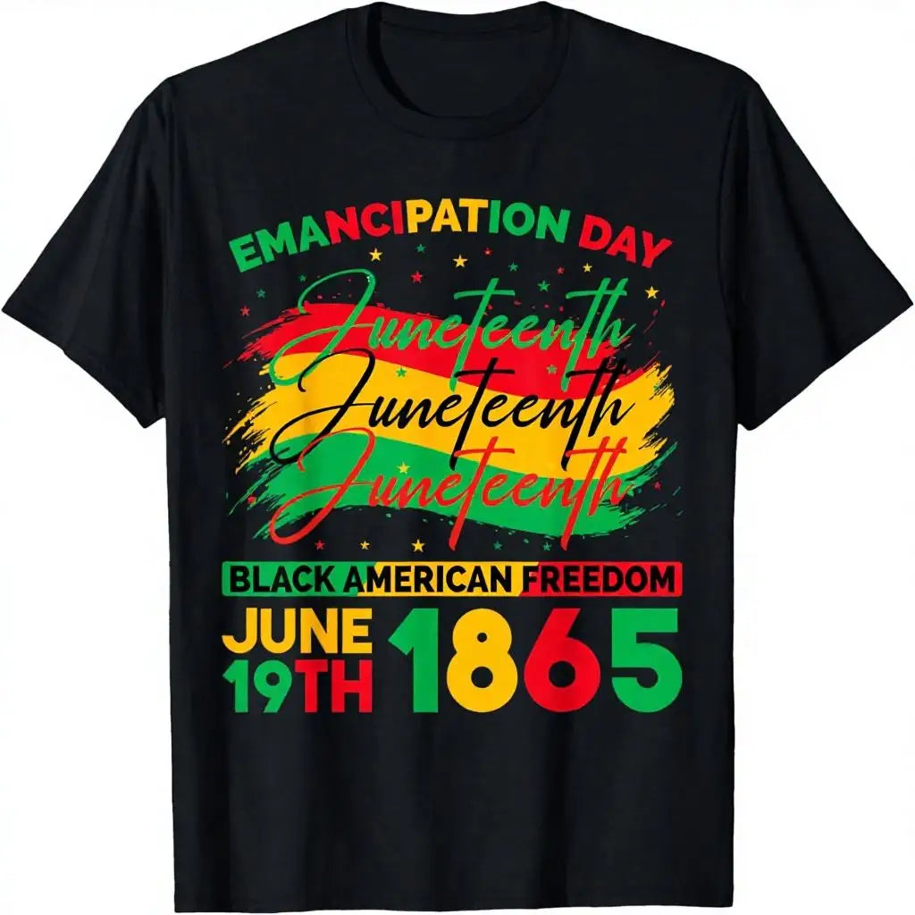 Free Shipping Juneteenth June 1865 Black History African American Freedom Free-ish T-Shirt