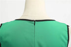 Robe rétro femme à pois – Col V et jupe évasée