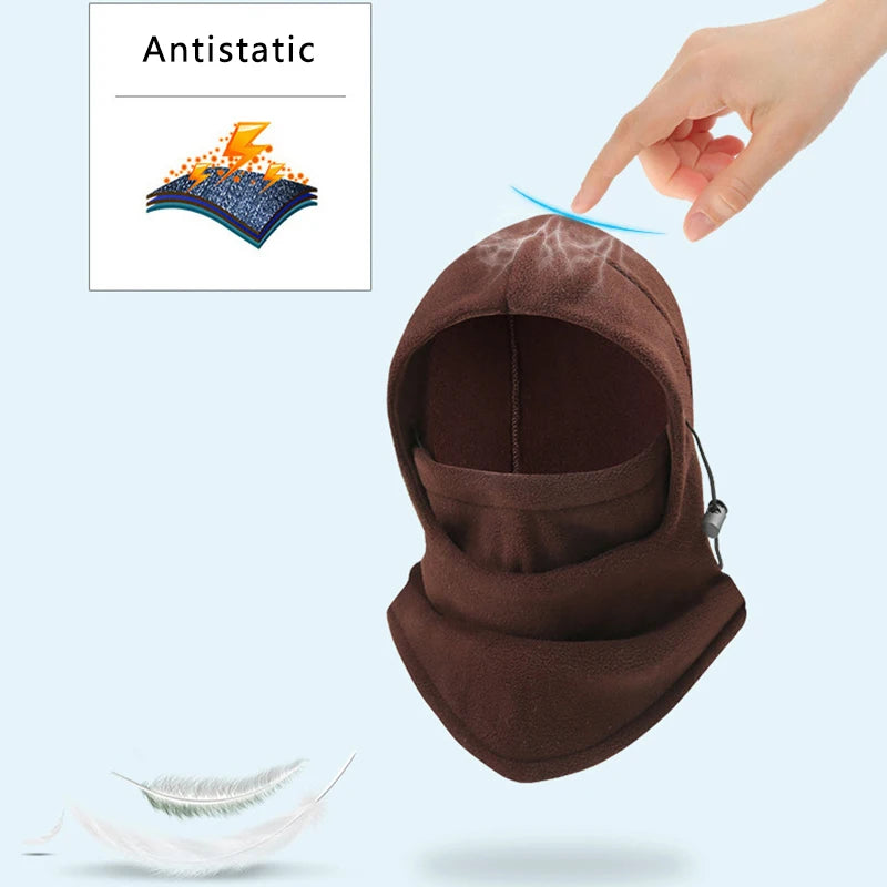 Outdoor Fleece Sports Hat Fishing Cycling Hunting Military Tactical Balaclava Men Women Warm Windproof Winter Camping Hiking Cap