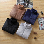 Plus Velvet Thick Coat Men's Spring Winter Korean Version Loose 2026 New Men's Youth Casual Fleece Jacket Male Oversized Clothes