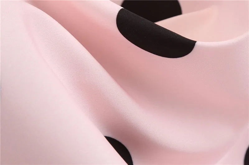 Robe vintage femme à pois – Coupe A-line sans manches