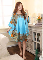 Hot Sale Fashion Lady Summer Robe Chinese Women's Faux Silk Bath Gown