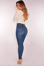 Jeans For Women High Waist Push Up Jeans High Elastic Stretch Ladies