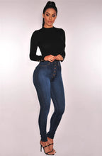 Jeans For Women High Waist Push Up Jeans High Elastic Stretch Ladies
