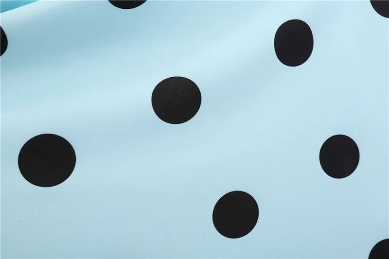 Robe vintage femme à pois – Coupe A-line sans manches