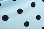 Robe rétro femme à pois – Col V et jupe évasée
