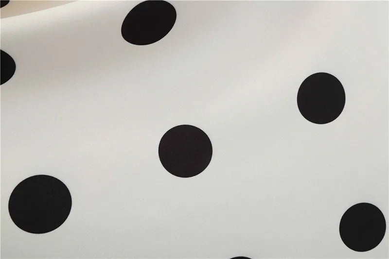 Robe vintage femme à pois – Coupe A-line sans manches