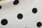 Robe rétro femme à pois – Col V et jupe évasée
