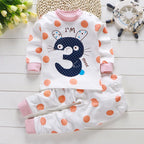 2024 Spring Autumn New Baby Clothing Set Cartoon Cotton Baby Boys